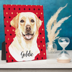 Watercolor Labrador Retriever Dog Personalised Plaque