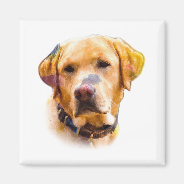 Watercolor Labrador Retriever Magnet (Front)