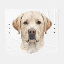 Watercolor Labrador Retriever Soft Fleece Pet