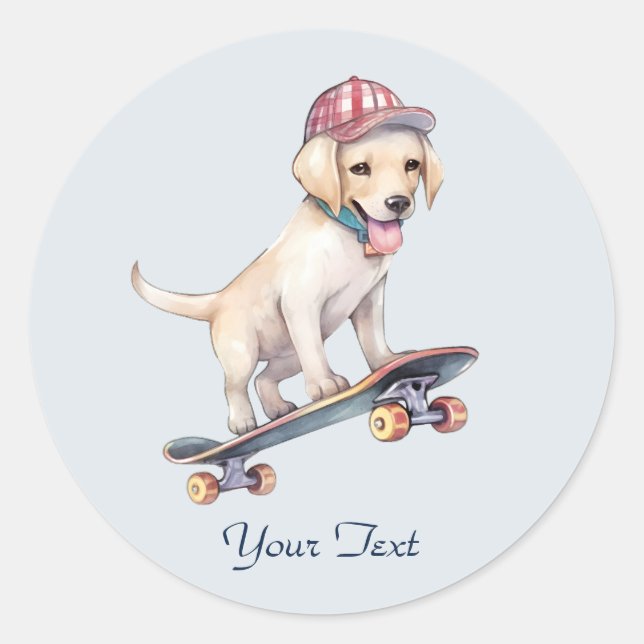 Watercolor Labrador Retriever Sticker (Front)