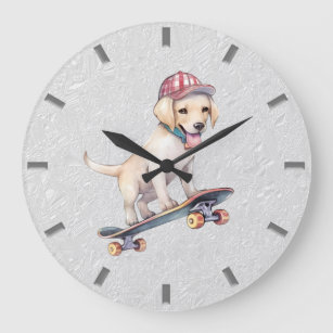 Watercolor Labrador Retriever Wall Clock