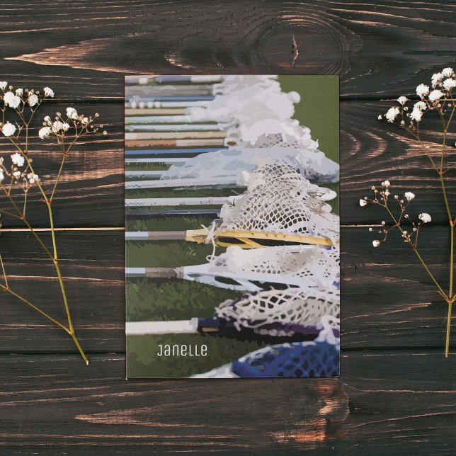 Watercolor Lacrosse Sticks Card (Creator Uploaded)
