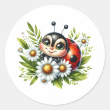 Watercolor Ladybug