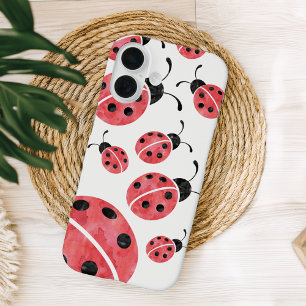 Watercolor Ladybug iPhone Case