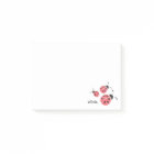 Watercolor Ladybug Personalized Post-It Notes