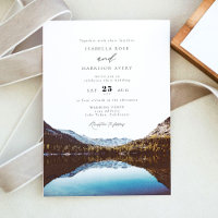 Watercolor Lake Tahoe National Park Wedding