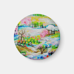 Watercolor Landscape 2 Magnet