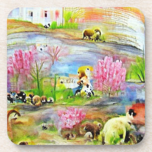 Watercolor Landscape  Coaster