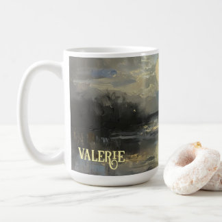 Watercolor Landscape Custom Name Mug