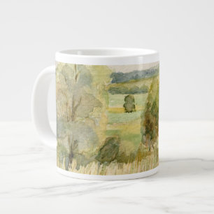 Watercolor Landscape Large Coffee Mug