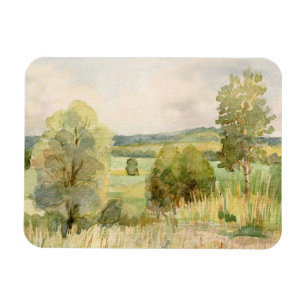 Watercolor Landscape Magnet