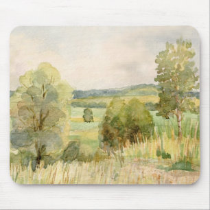 Watercolor Landscape Mouse Mat