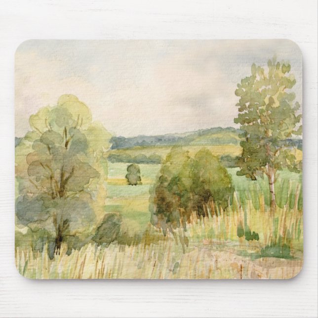 Watercolor Landscape Mouse Mat (Front)