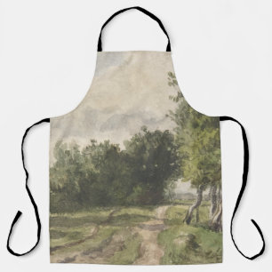 Watercolor Landscape of Path - Constant Troyon Apron