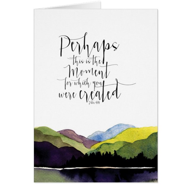 Watercolor landscape with biblical scripture (Front)