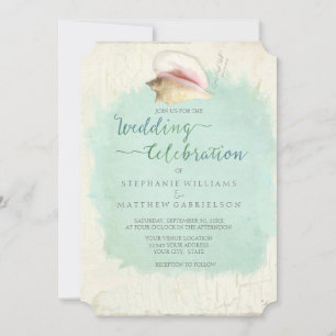 Watercolor Laurel Eucalyptus Leaf Foliage Wreath Invitation