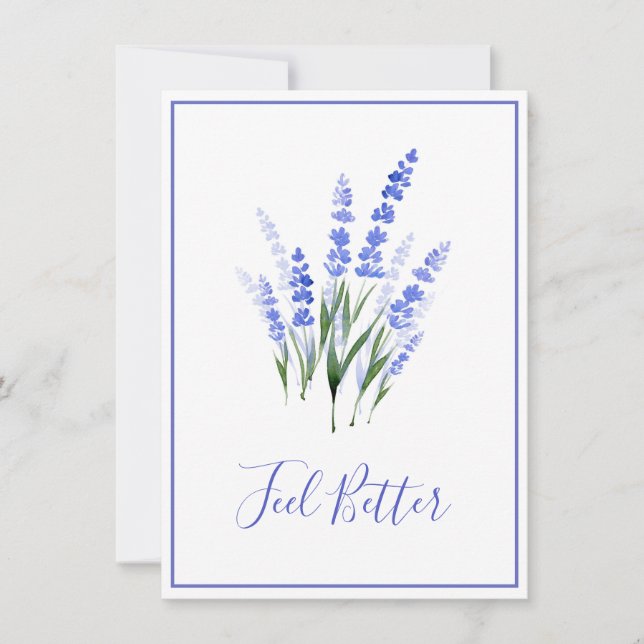 Watercolor Lavender Bouquet (Front)