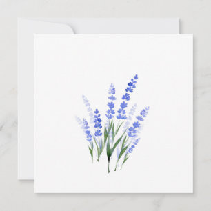 Watercolor Lavender Bouquet Card