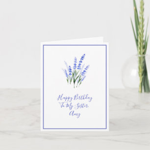 Watercolor Lavender Bouquet Card