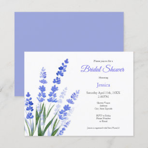 Watercolor Lavender Bouquet Invitation