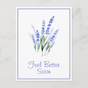 Watercolor Lavender Bouquet Postcard