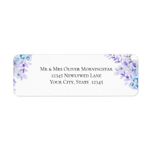 Watercolor Lavender - Dusty Blue Floral