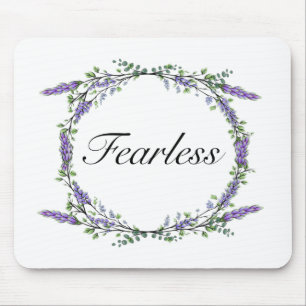 Watercolor lavender eucalyptus bohobotanical mouse mat
