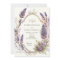 Watercolor Lavender Floral Regal Wedding