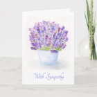 Watercolor Lavender Floral SYMPATHY