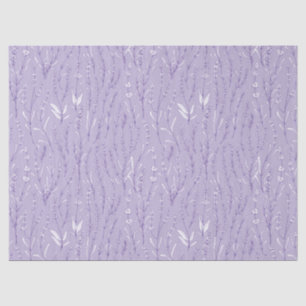Watercolor Lavender Floral Tissue Paper