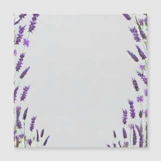 Watercolor Lavender Flower Frame Design Magnetic Invitation