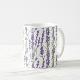 Watercolor Lavender Flowers Coffee Mug