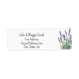 Watercolor Lavender Garden Flower Art