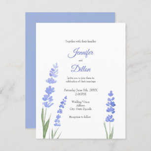 Watercolor Lavender Invitation