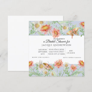 Watercolor Lavender Ivory Floral Bridal Shower Invitation