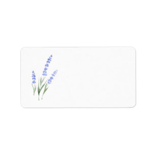 Watercolor Lavender Label