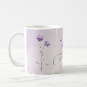 Watercolor Lavender Meadow Wildflower Best Mum Coffee Mug