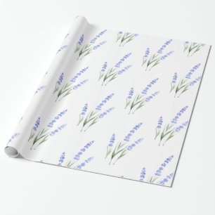 Watercolor Lavender Pattern Wrapping Paper