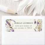Watercolor Lavender Regal Return Address Label<br><div class="desc">Our bridal shower collection "Lavender Regal Floral" features beautiful watercolor lavender floral with golden regal elements paired with an elegant typography for a perfect bridal shower. Nature inspired but with that regal accent this collection is ready for your destination or stay at home nature inspired bridal shower. Check our store...</div>