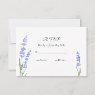 Watercolor Lavender RSVP Card