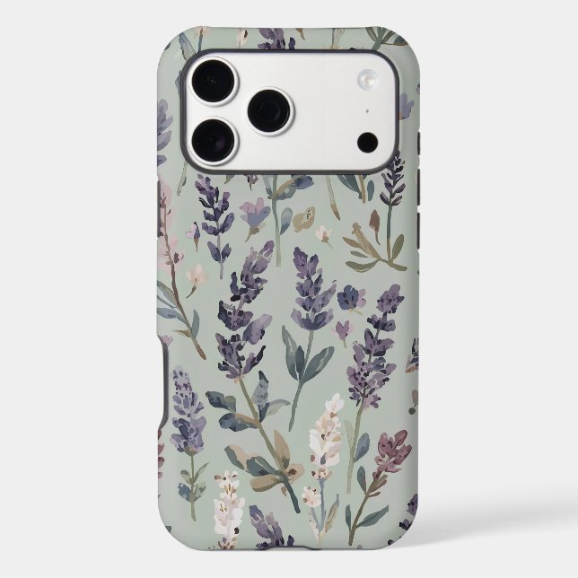 Watercolor Lavender Sprigs (Back)