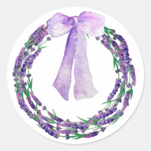 Watercolor lavender sticker