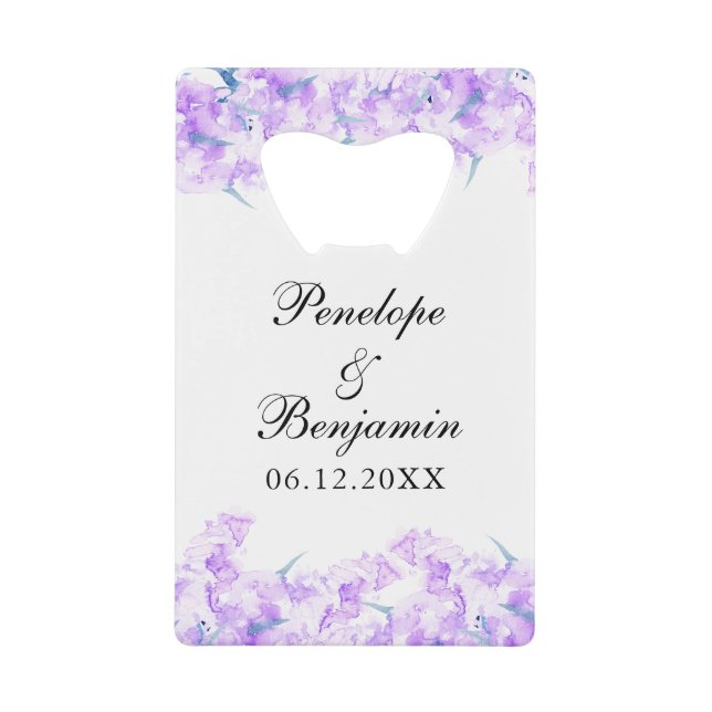 Watercolor Lavender Wedding Thank You (Front)