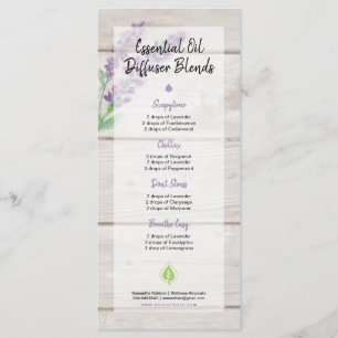 Watercolor Lavender & Wood Essential Oil Blend Programme