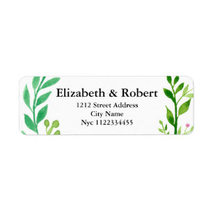 Watercolor Leaf Branch Botanical