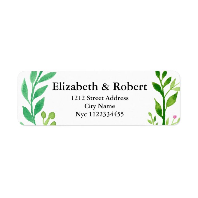 Watercolor Leaf Branch Botanical (Front)