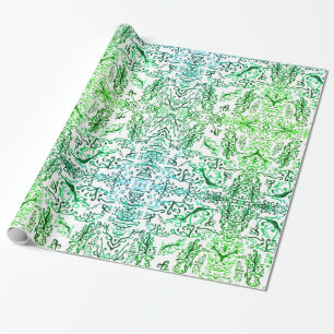 Watercolor leafes Wrapping Paper