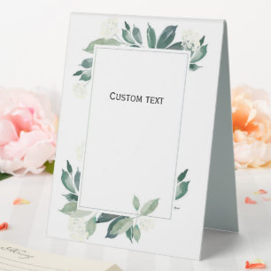Watercolor Leafy green botanical  