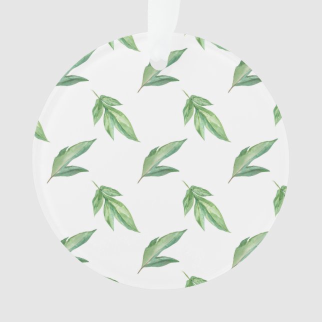watercolor leaves ornament (Front)