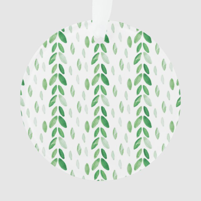 watercolor leaves ornament (Front)